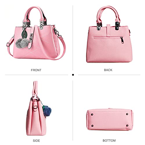 Nicole & Doris 2023 Fashion Handbags: Top Handle Light Pink