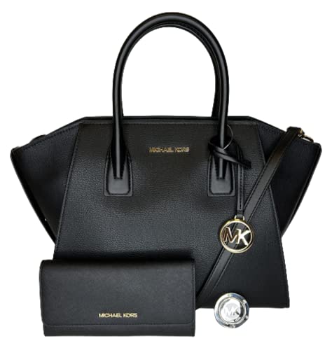 MICHAEL Kors Black Top-Zip Satchel + Wallet Set