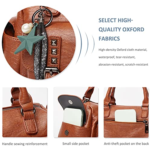 Brown Retro Crossbody Handbag by Nicole & Doris