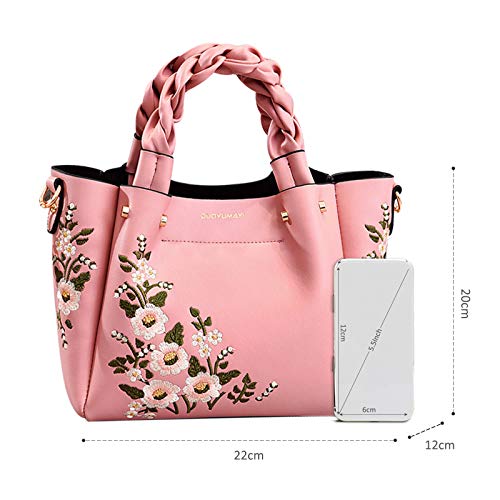 Lässig rosa Handtasche - Nicole & Doris, Kunstleder