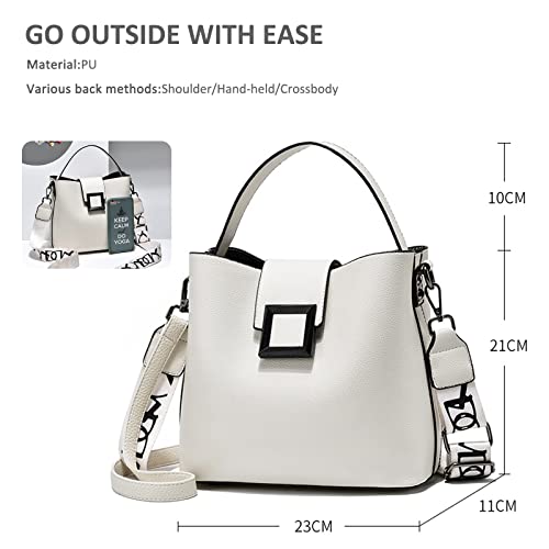 NICOLE & DORIS Small Modern White Designer Handbag