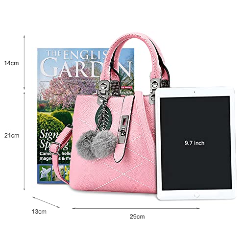 Nicole & Doris 2023 Fashion Handbags: Top Handle Light Pink