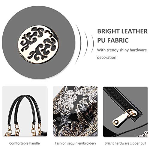 NICOLE & DORIS Patent Leather Designer Handbag - Red Wine