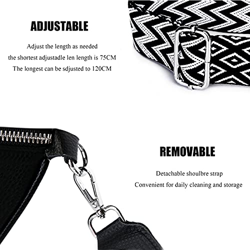 Stylish Leather Crossbody Bags for Women - Striped Shoulder Bag