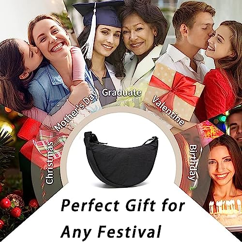 Black Crossbody Bag - Lightweight Shoulder Bag for Travel