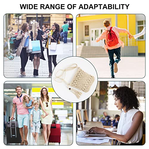 NINVVS Ladies Straw Bag: Shell Keychain & Cherry Blossom