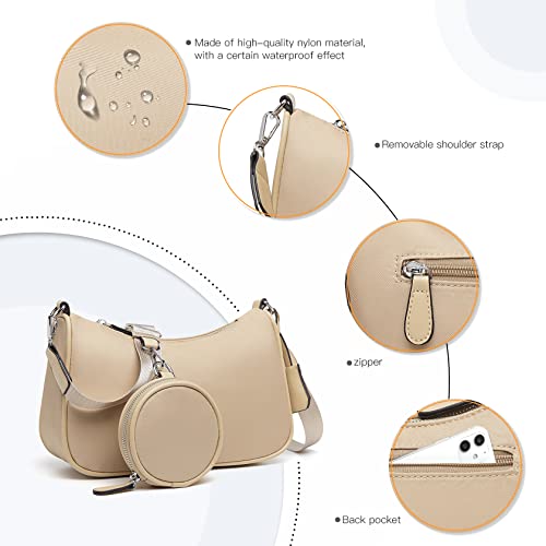 Miss Lulu Crossbody Bag with Coin Bag, Nylon Material