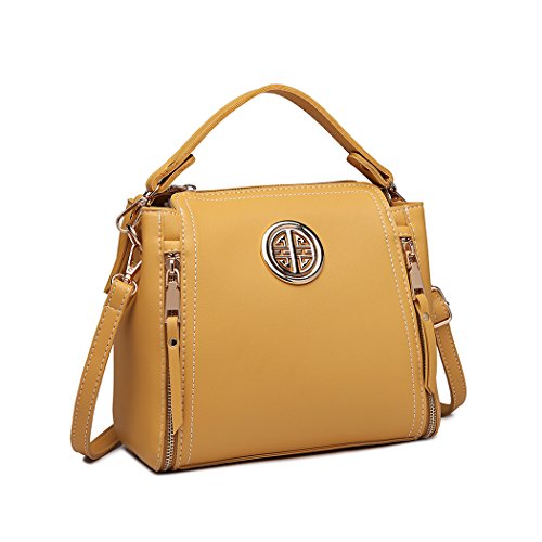 Miss Lulu Women's Designer Shoulder Crossbody Bag - Yellow