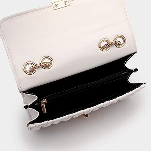 Beige Quilted PU Leather Ladies Shoulder Bag
