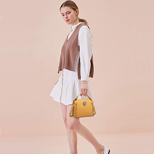 Miss Lulu Women's Designer Shoulder Crossbody Bag - Yellow