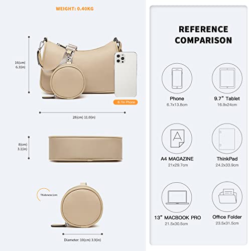 Miss Lulu Crossbody Bag with Coin Bag, Nylon Material