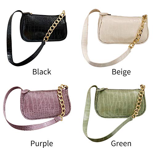 Crocodile-Patterned Designer Leather Handbag for Ladies