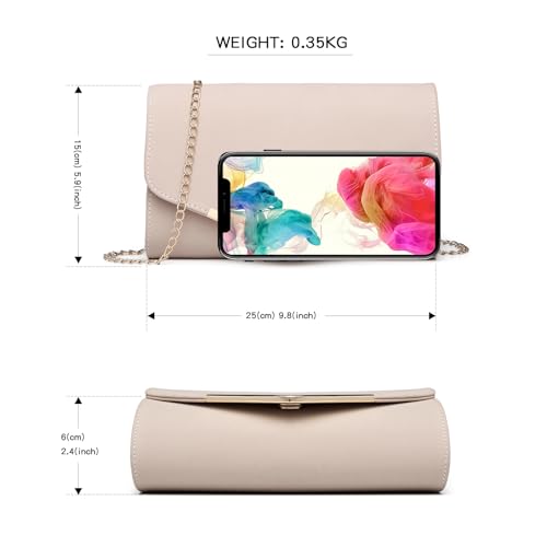 Elegant Miss Lulu Women's Crossbody Clutch for Parties