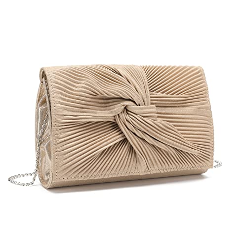 Miss Lulu Bow Glitter Clutch: Elegant Evening Handbag