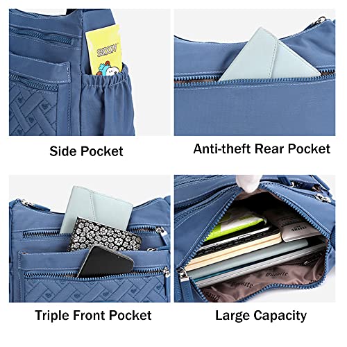 Milky Way Multifunctional Crossbody Handbag - Blue