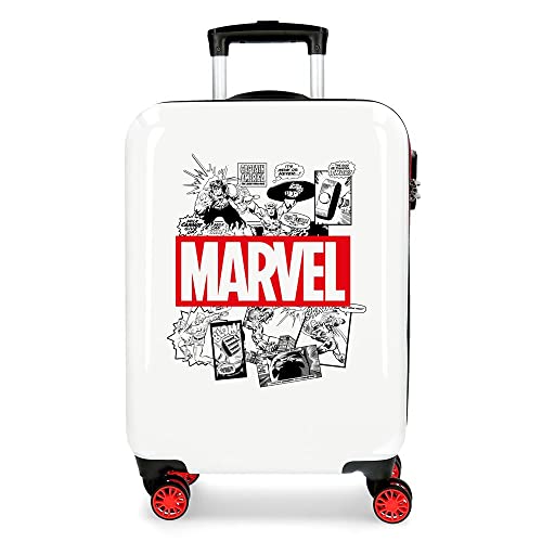 Marvel Avengers White Cabin Suitcase: Stylish Designer Hand Luggage