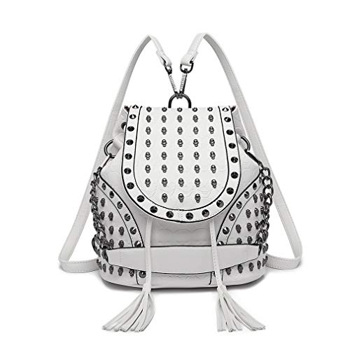 Designer Beige Backpack Handbag by Miss Lulu
