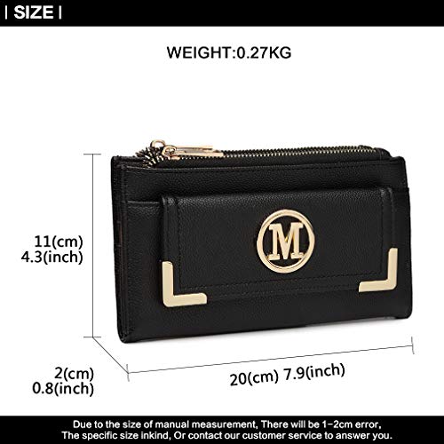 Miss Lulu Women's Front Pocket Compartment Wallet