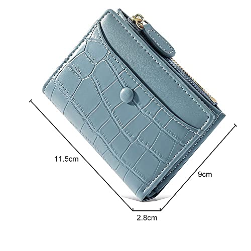 Stylish Blue Stone Pattern Wallet for Women - MEEGIRL