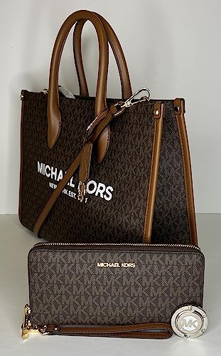 Michael Kors Mirella Logo Tote with Wallet & Purse Hook