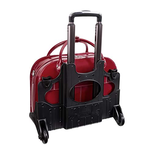 McKlein Red Leather Ladies' Laptop Briefcase - 15
