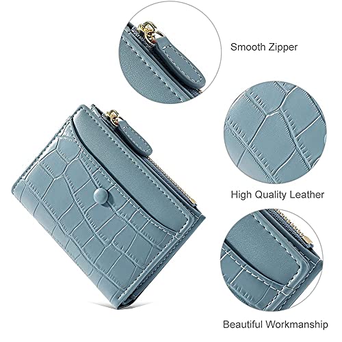 Stylish Blue Stone Pattern Wallet for Women - MEEGIRL