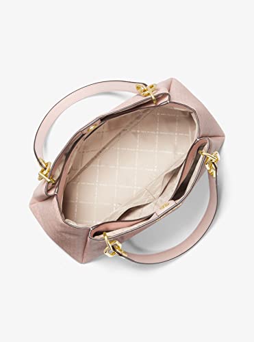 Michael Kors Trisha Large Shoulder Bag + Wallet (Dark Powder Blush)