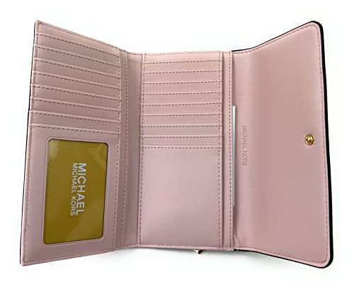 Michael Kors Trisha Large Shoulder Bag + Wallet (Dark Powder Blush)
