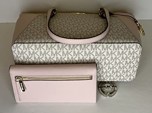 Michael Kors Charlotte Tote + Accessories, Mk Vanilla/Pink