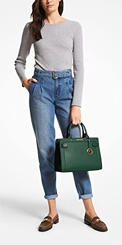 Michael Kors Racing Green Satchel with Wallet & Purse Hook