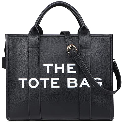 Black Makukke leather shoulder bag for office, travel, school