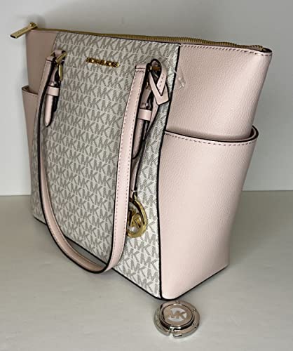 Michael Kors Charlotte Tote + Accessories, Mk Vanilla/Pink