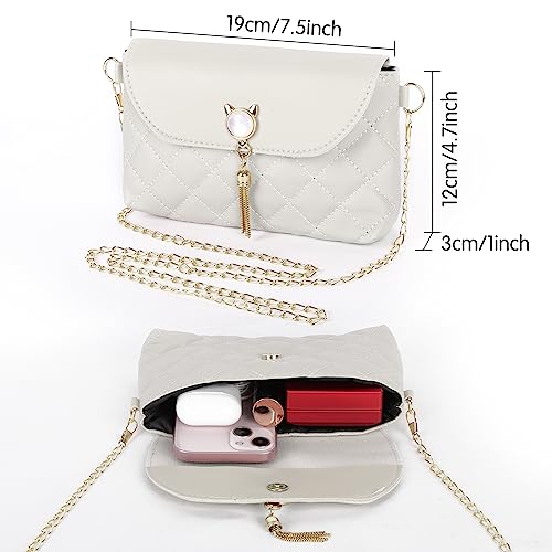 Cute Cat Tassel Crossbody Bag for Girls