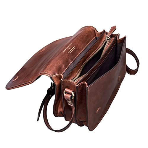 Maxwell Scott Women's Leather Medium Saddle Handbag | MedollaM