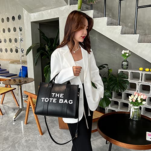 Black Makukke leather shoulder bag for office, travel, school