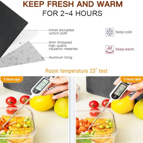 Designer Insulated Lunch Tote Bag for Women, Men