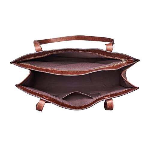 Maxwell Scott Personalized Leather Work Tote | The Rivara
