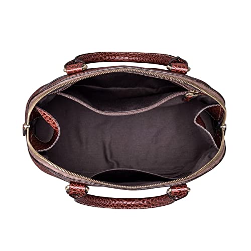 Maxwell Scott | Women's Classic Leather Purse | Rosa Croco