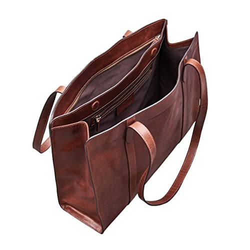 Maxwell Scott Personalized Leather Work Tote | The Rivara