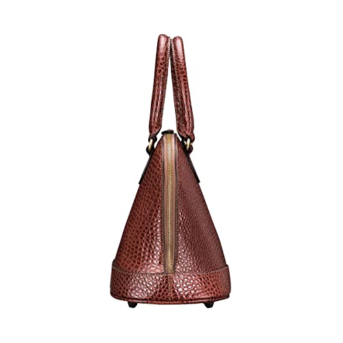 Maxwell Scott | Women's Classic Leather Purse | Rosa Croco