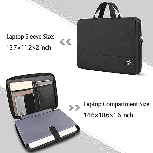 MATEIN 15.6" Designer Laptop Bag, Water Resistant, Black