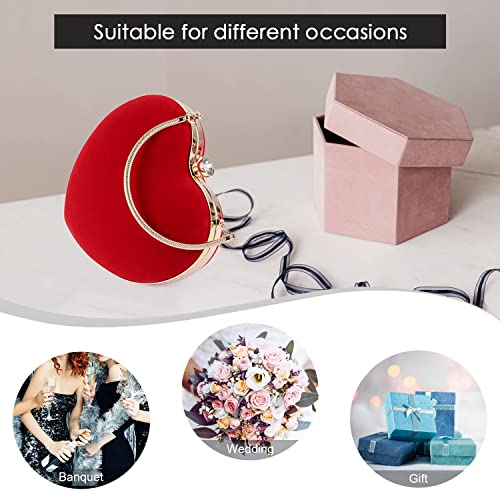 Stylish Heart Clutch Purse for Women's Evening