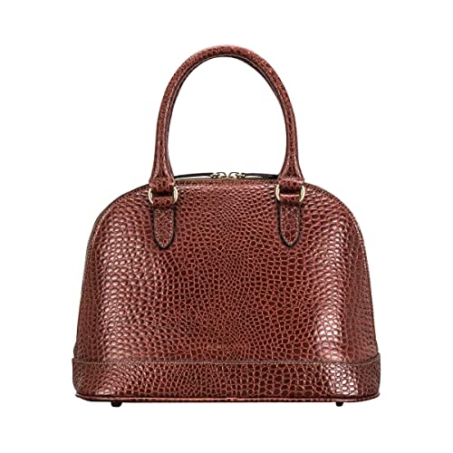 Maxwell Scott | Women's Classic Leather Purse | Rosa Croco