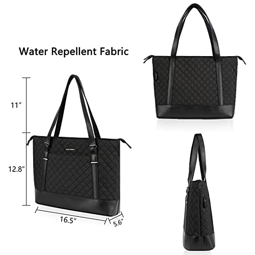 KROSER Designer 15.6" Laptop Tote Bag with USB Port