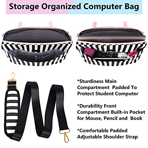 Cute Pink Designer Laptop Bag for Women