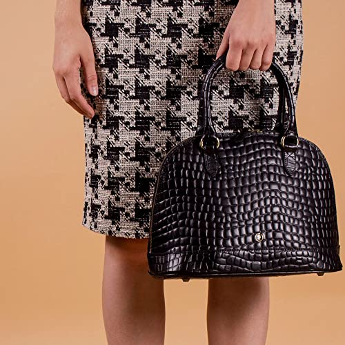 Maxwell Scott | Women's Classic Leather Purse | Rosa Croco