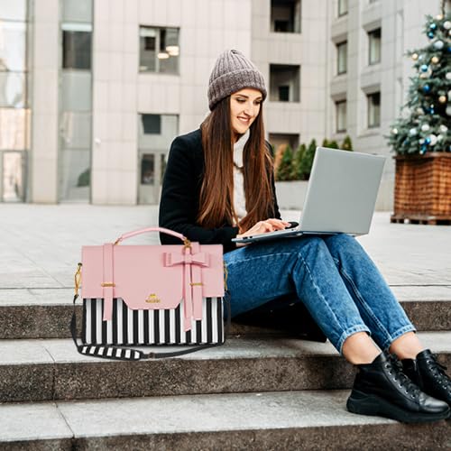 Cute Pink Designer Laptop Bag for Women