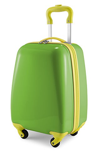 Kids' Designer Hardside Carry-On Suitcase, Applegreen