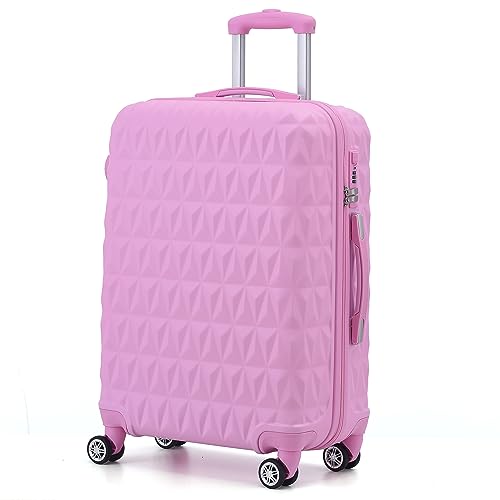 Designer Rose Pink Cabin Carry On Suitcase