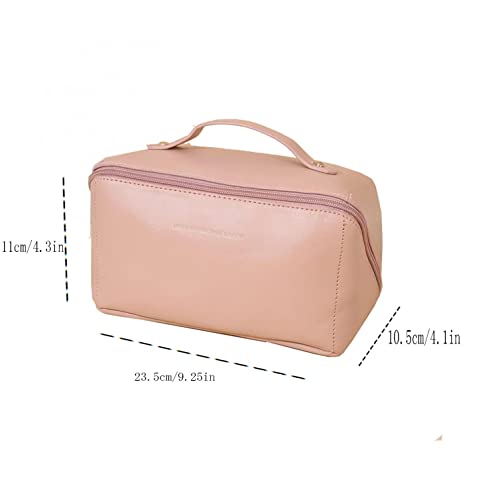 Designer Travel Cosmetic Bag for Women's Toiletries (White)